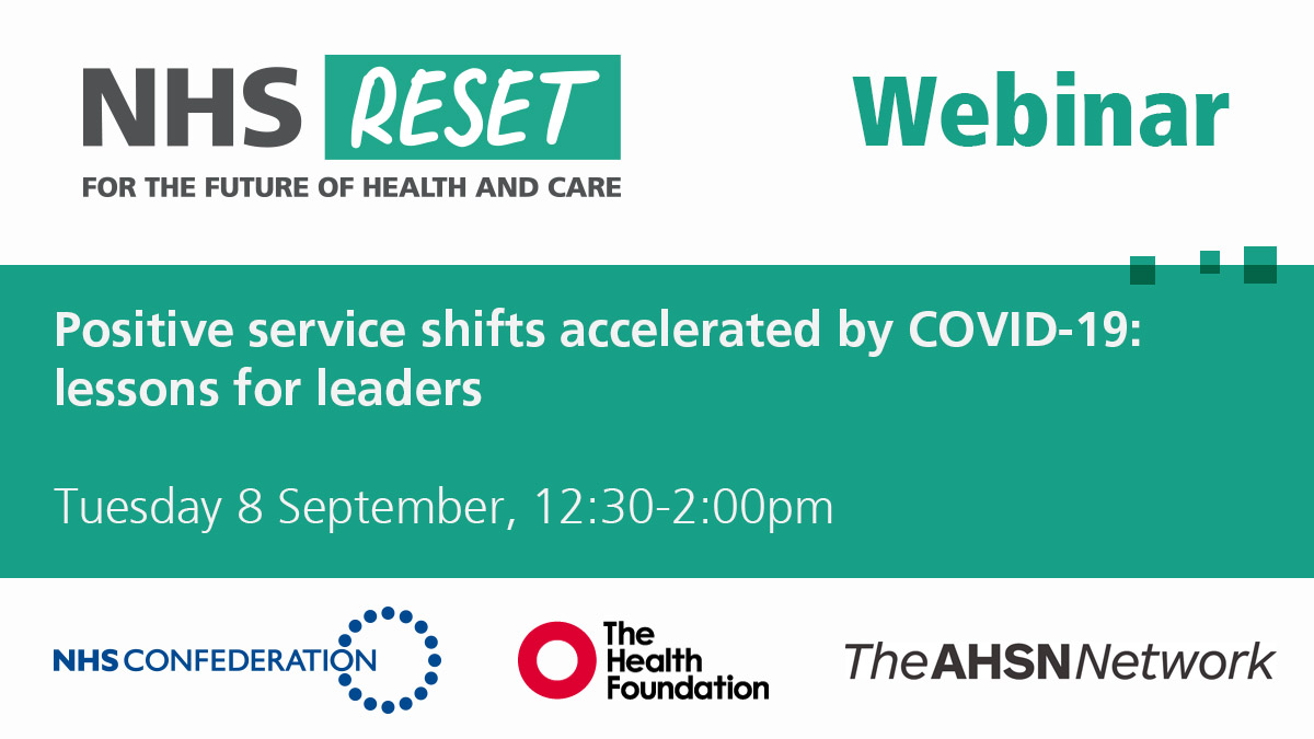 Webinar: Positive service shifts accelerated by COVID-19: lessons for leaders