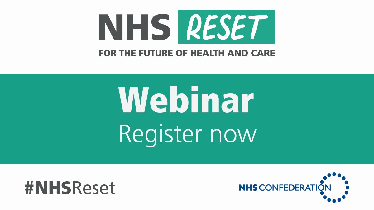 NHS Reset webinar. Register now.