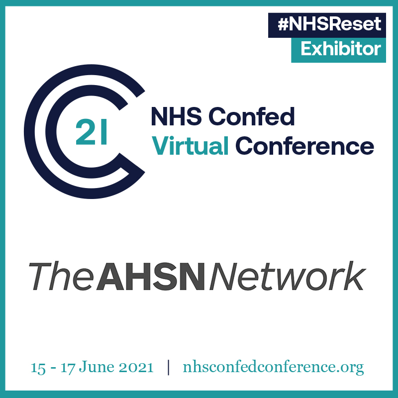 NHS Confed Virtual Conference Exhibitor. AHSN Network logo